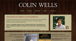 Desktop Screenshot of colinwellsauthor.com