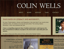 Tablet Screenshot of colinwellsauthor.com